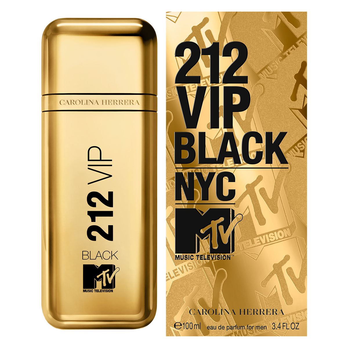 CAROLINA HERRERA 212 VIP BLACK MTV EDP 3.4 M