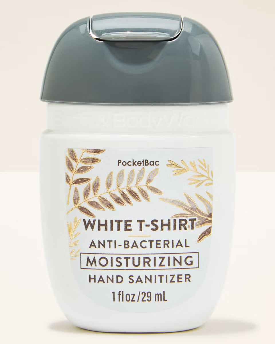 ANTIBACTERIAL BATH AND BODY WHITE T-SHIRT