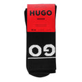 MEDIAS BOSS NEGRO CON BLANCO 2 PACK
