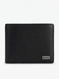 BILLETERA BOSS NEGRA Y PLATEADA