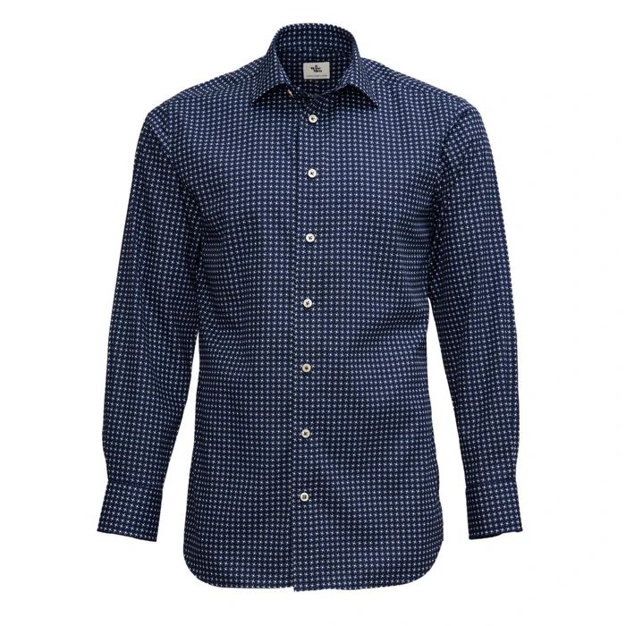 CAMISA BOSS MANGA LARGA AZUL SLIM FIT