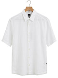 CAMISA DE LINO MANGA CORTA REGULAR FIT