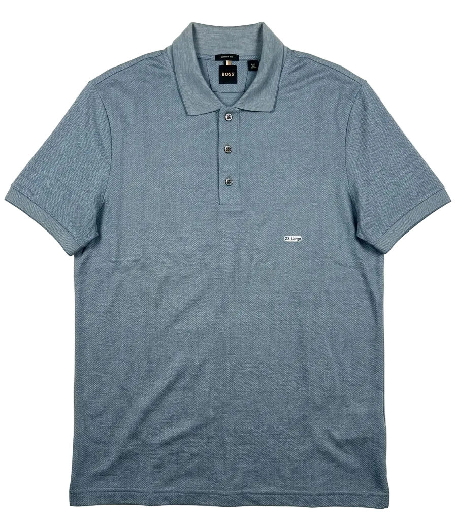 CHEMISE BOSS AZUL CLARO COTTON SILK