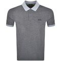 CHEMISE BOSS GRIS CON PUNTOS NEGROS