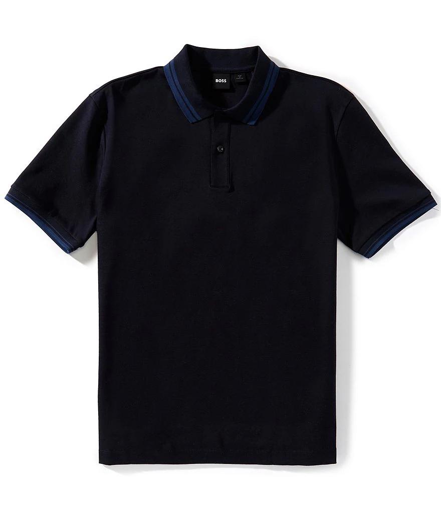 CHEMISE BOSS NEGRA CON AZUL REGULAR