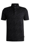 CHEMISE BOSS NEGRA CON ESTAMPADO SLIM FIT