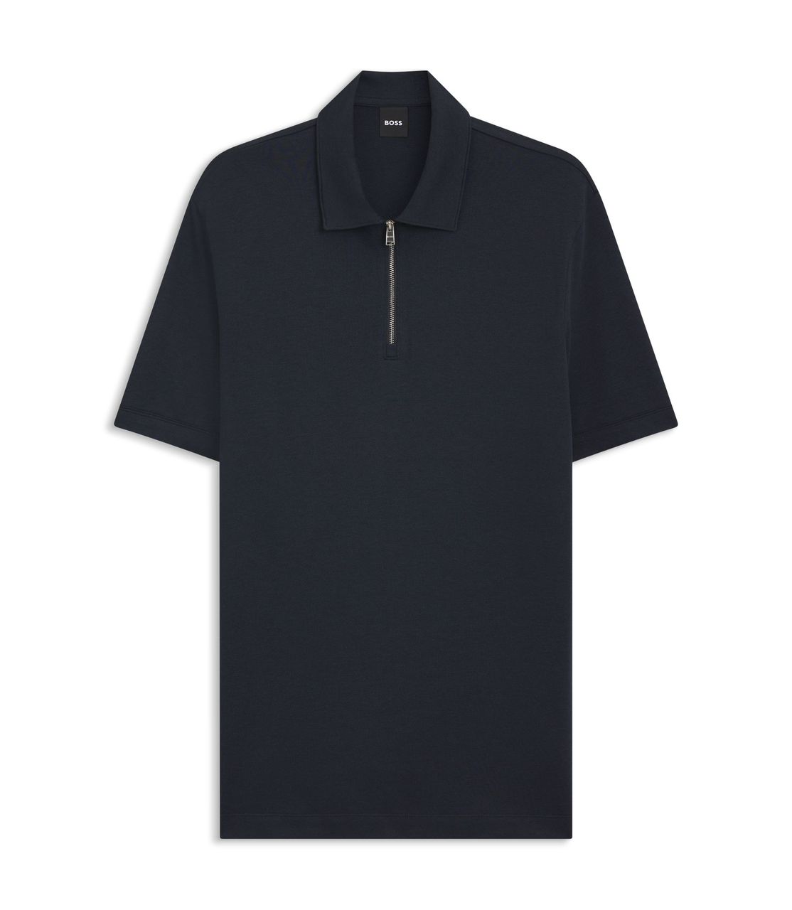 CHEMISE BOSS NEGRA CON CIERRE MERCERISED