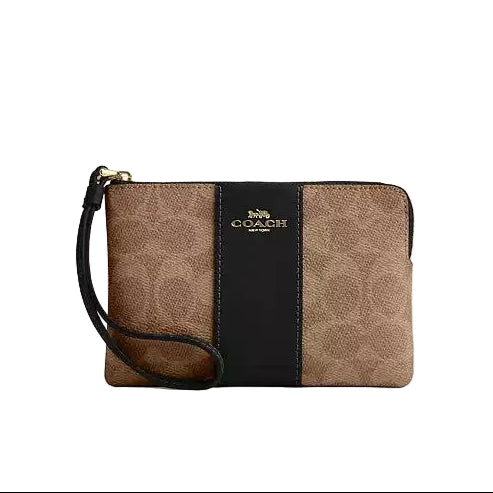 MONEDERO COACH CW854 TAN BLACK