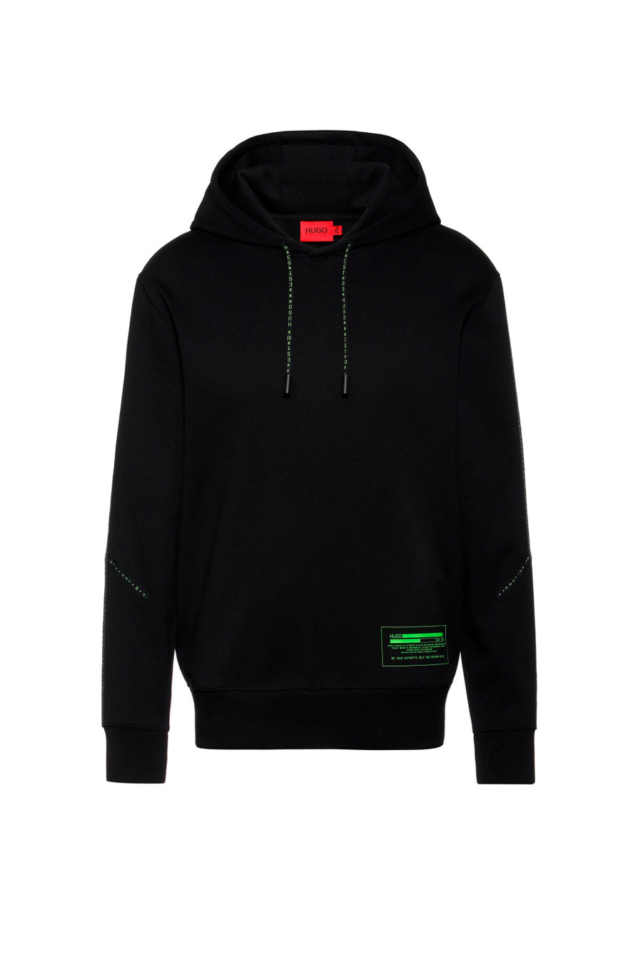 SUÉTER BOSS NEGRO CON VERDE