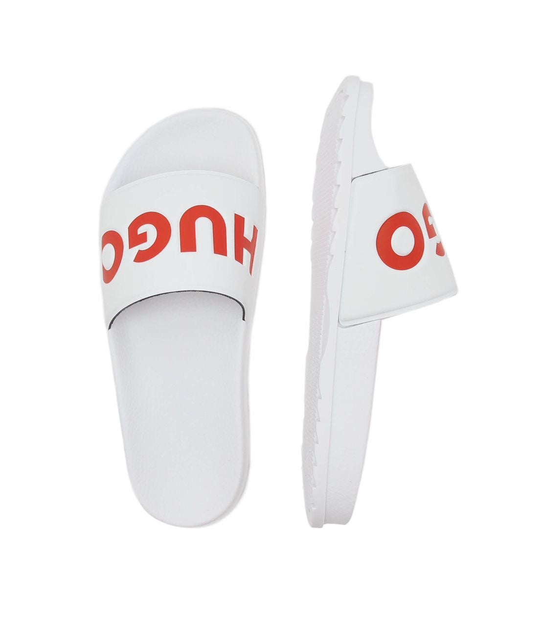 SANDALIAS BOSS BLANCO CON ROJO