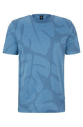 FRANELA BOSS AZUL CON ESTAMPADO MERCERISED