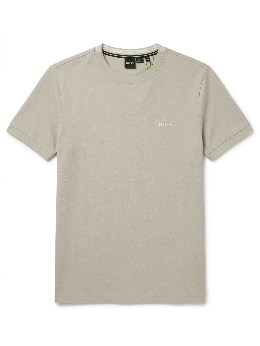 FRANELA BOSS BEIGE CON TEXTURA REGULAR