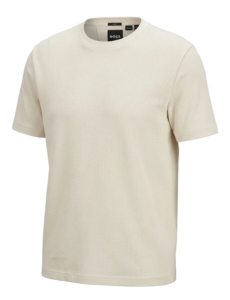 FRANELA BOSS BLANCA HUESO SLIM FIT
