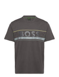 FRANELA BOSS GRIS CON ESTAMPADO REGULAR