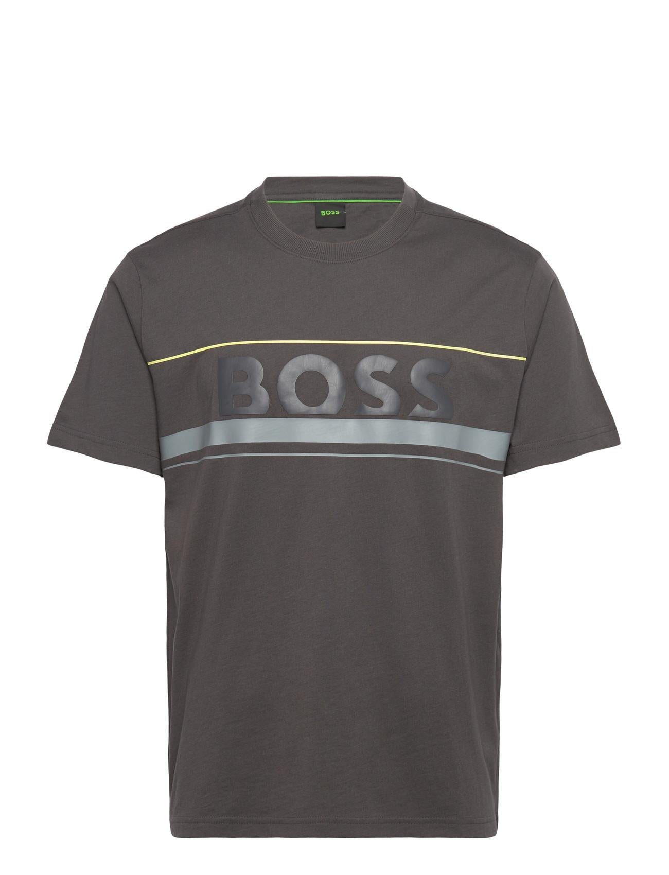 FRANELA BOSS GRIS CON ESTAMPADO REGULAR