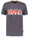 FRANELA BOSS GRIS ESTAMPADA RELAXED FIT