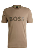 FRANELA BOSS MARRON CON TEXTURA REGULAR