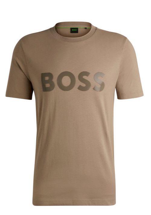 FRANELA BOSS MARRON CON TEXTURA REGULAR