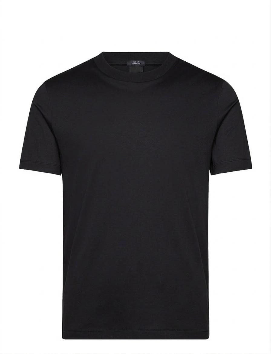 FRANELA BOSS NEGRA UNICOLOR SLIM FIT