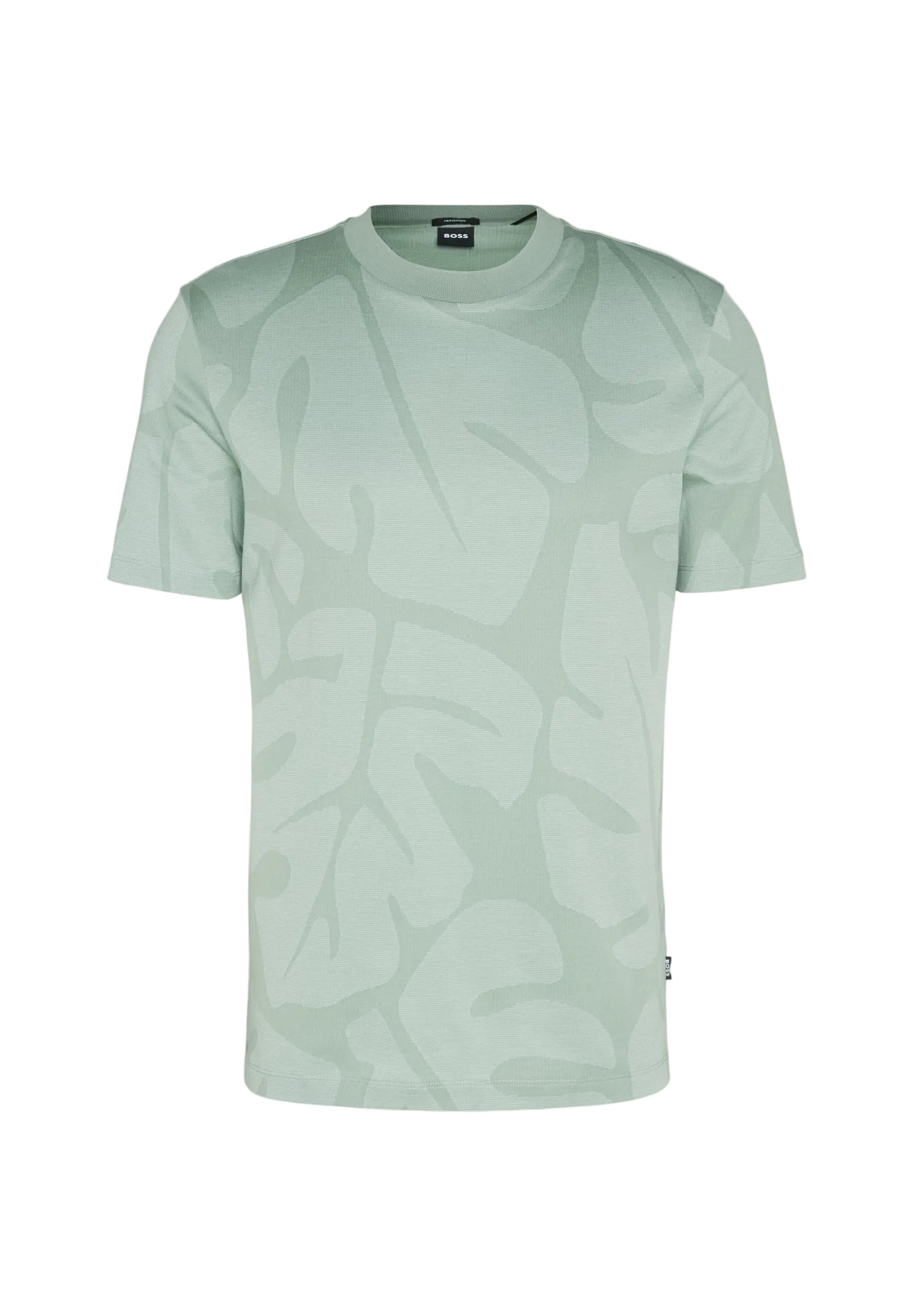 FRANELA BOSS VERDE CON ESTAMPADO MERCERISED