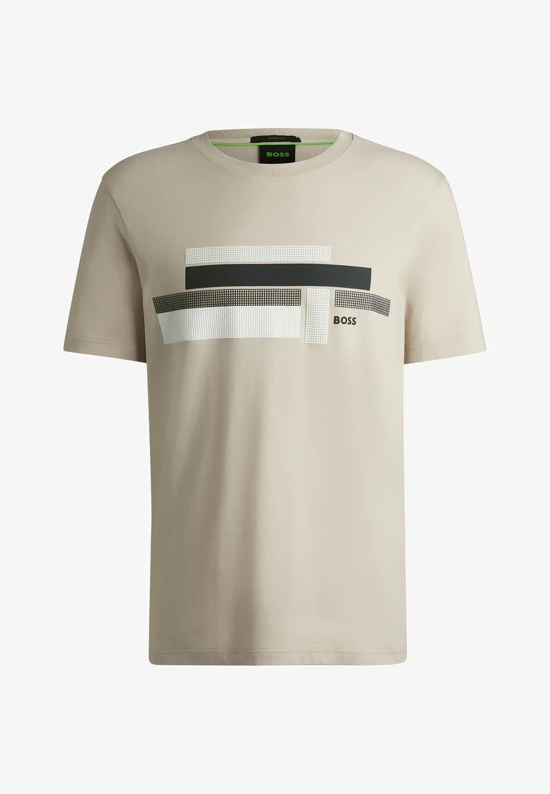 FRANELA BOSS BEIGE CON TEXTURA STRETCH