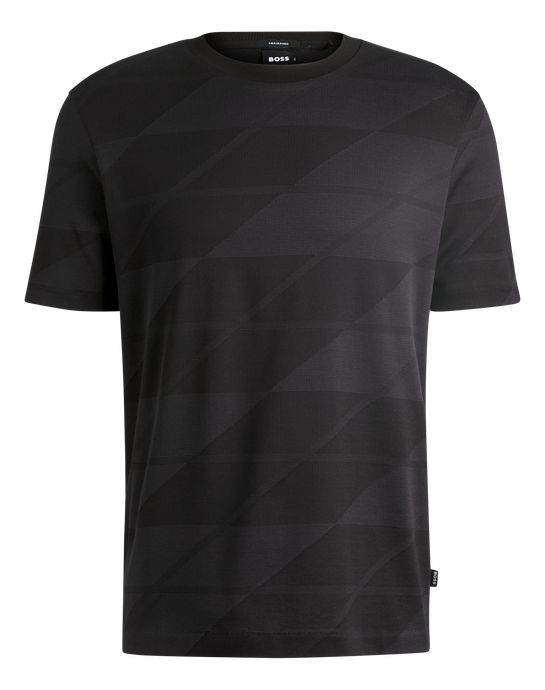 FRANELA BOSS NEGRA CON ESTAMPADO MERCERISED