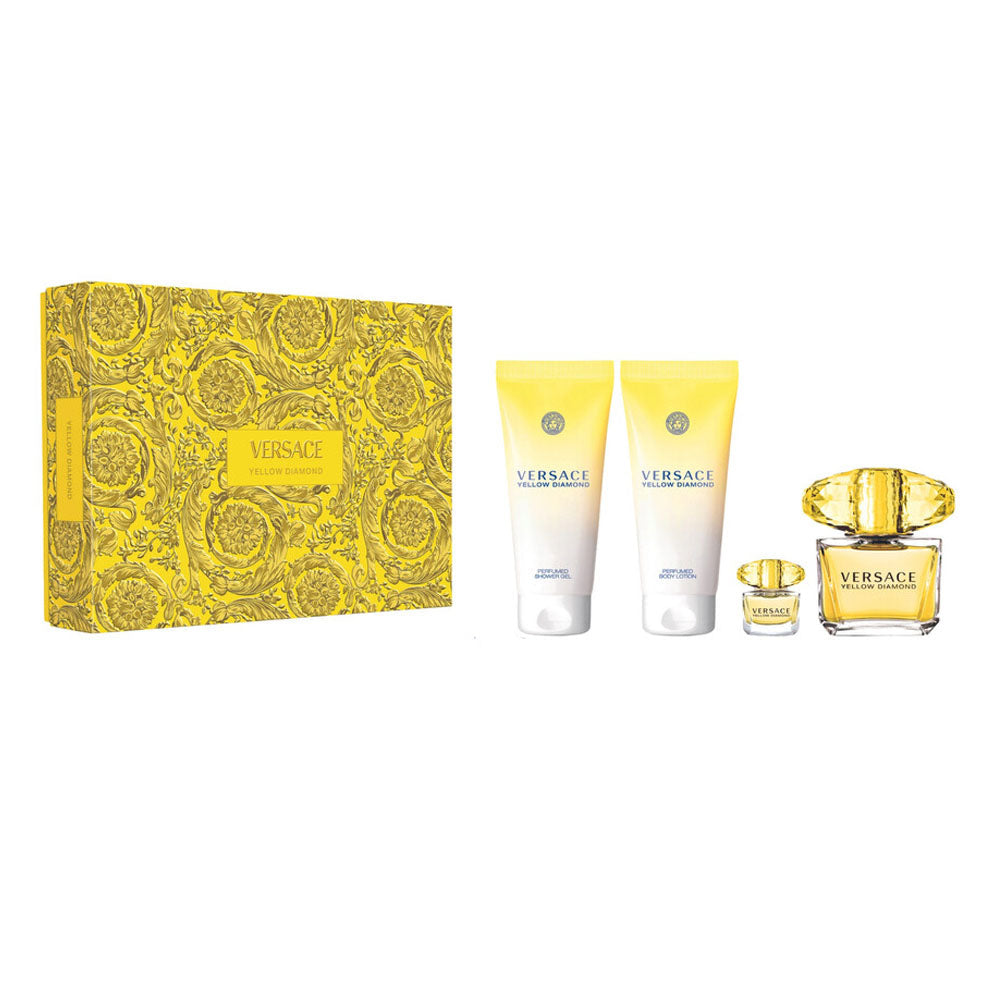 VERSACE YELLOW DIAMOND SET 4 PCS W