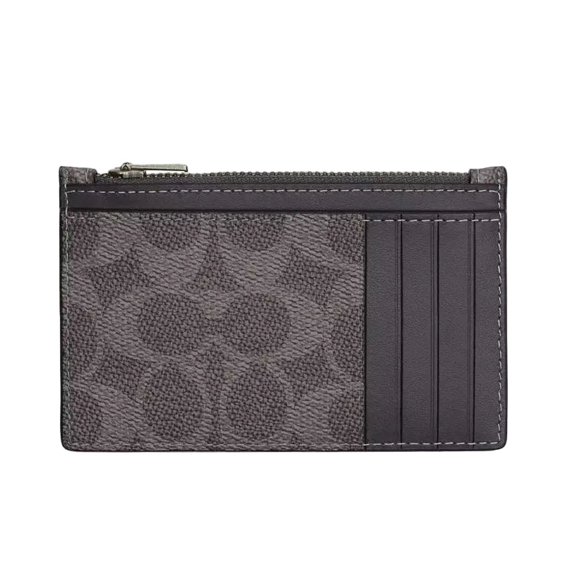 PORTA TARJETA COACH CV764 GREY CHARCOAL