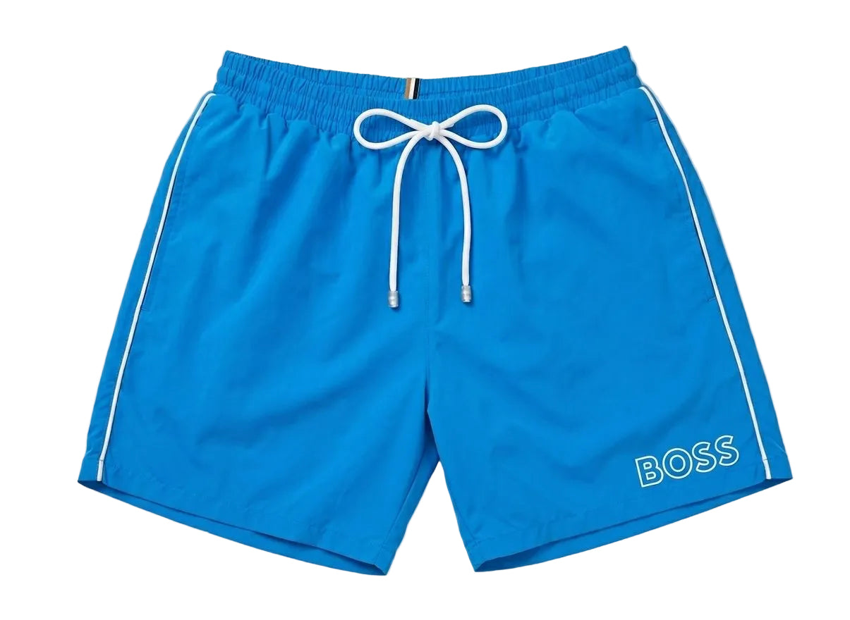 SHORT BOSS AZUL Y BLANCO