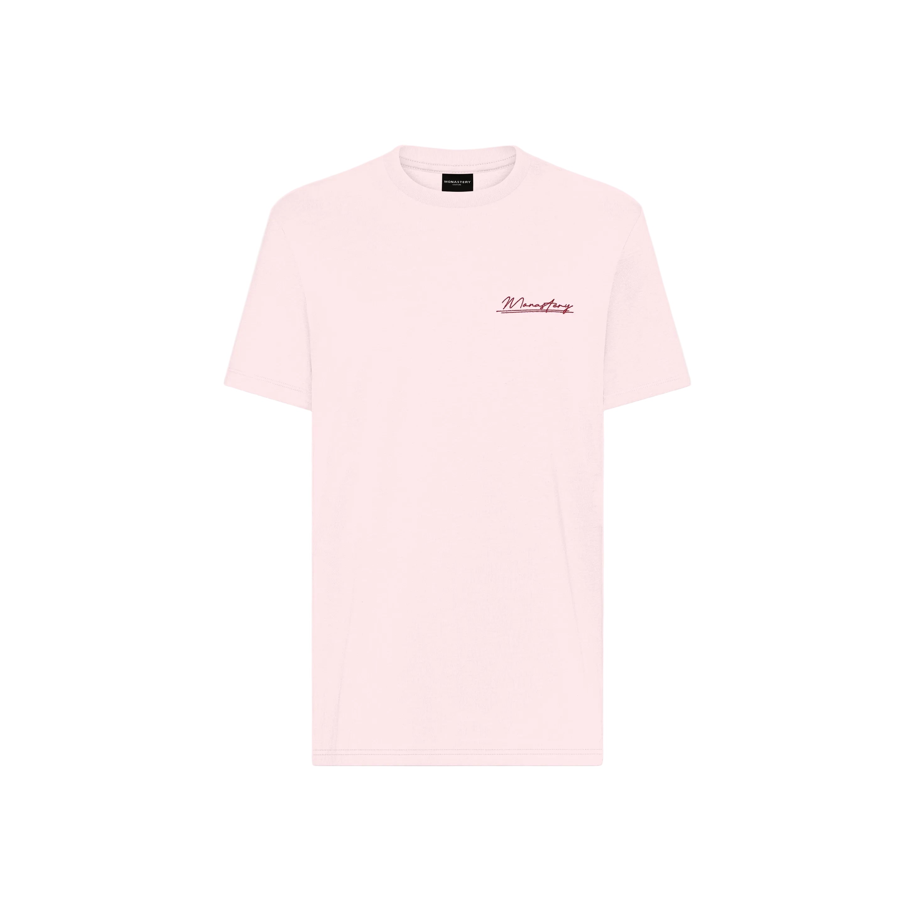 T-SHIRT MEN ZANKSAR MONASTERY PINK