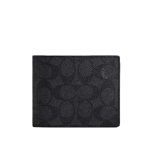 BILLETERA COACH CW380 SIGNATURE BLACK