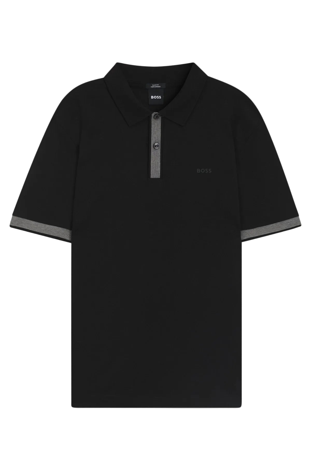 CHEMISE BOSS NEGRA SLIM FIT MERCERISED