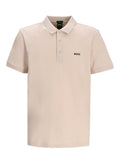 CHEMISE BOSS BEIGE SLIM FIT STRETCH