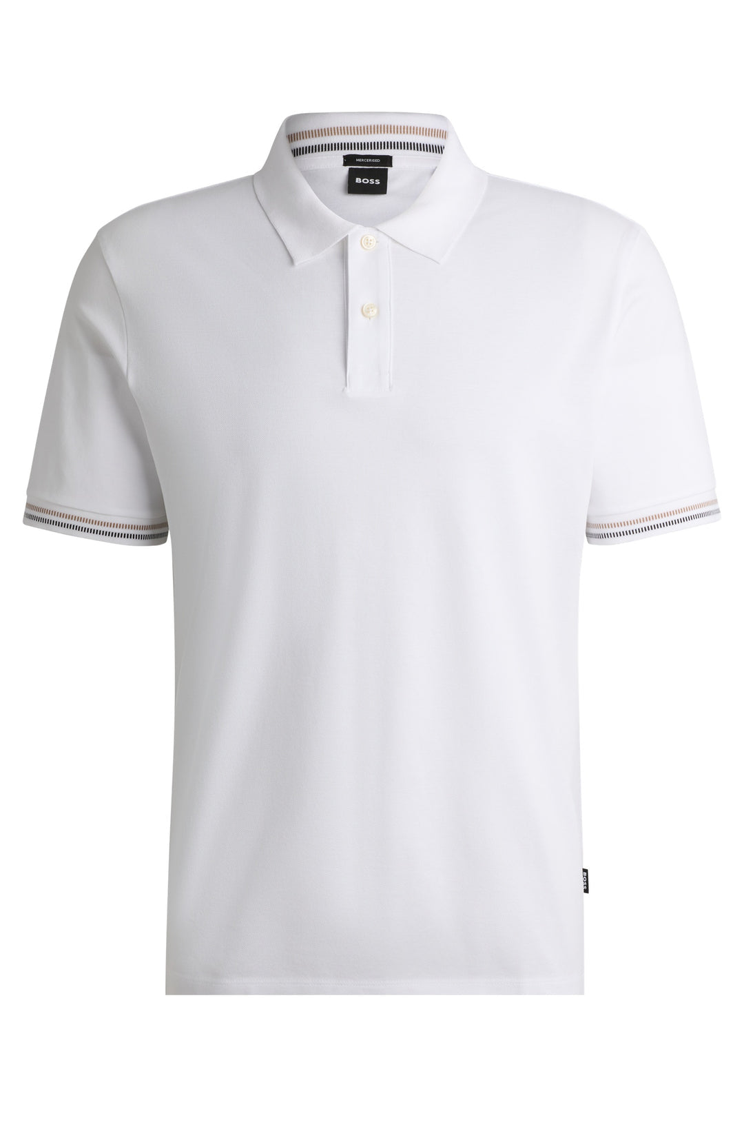 CHEMISE BOSS BLANCA CON PUNTOS MERCERISED