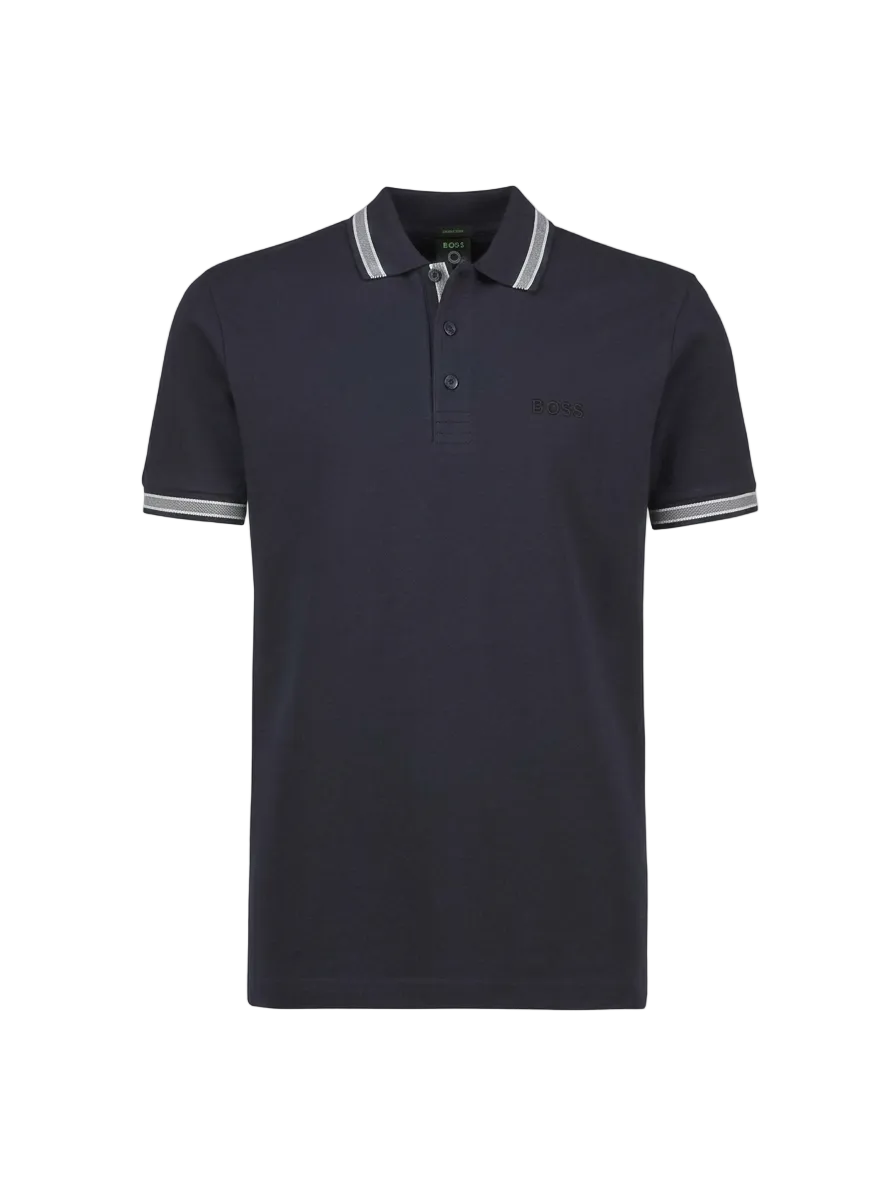 CHEMISE BOSS AZUL CON LÍNEAS REGULAR FIT