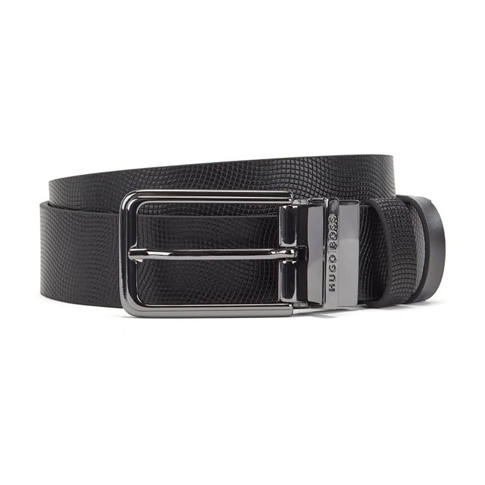 CORREA BOSS NEGRA CON TEXTURA