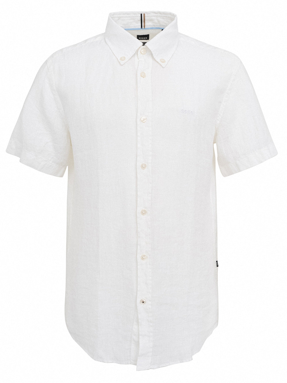 CAMISA DE LINO MANGA CORTA SLIM FIT