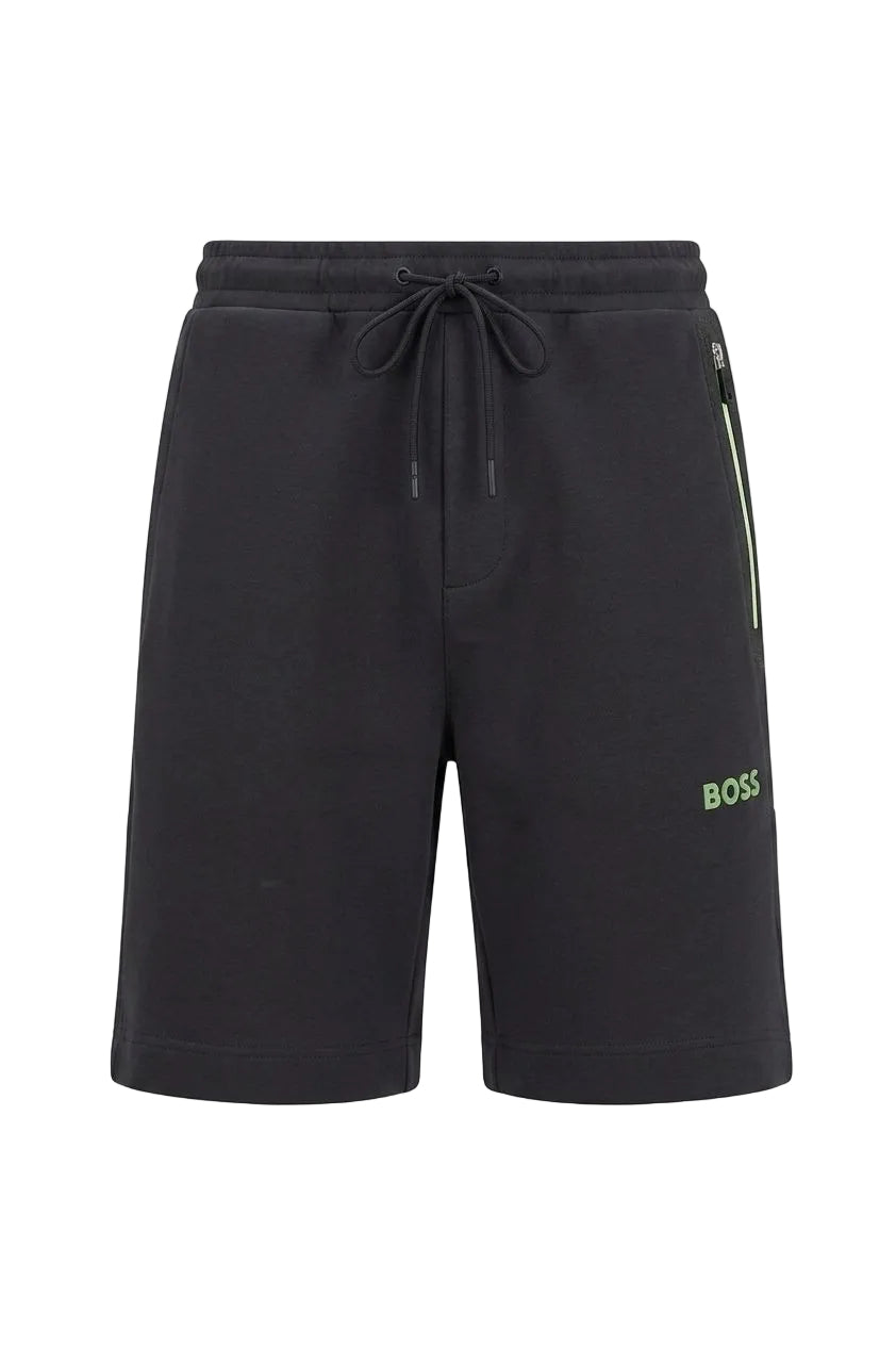 SHORT BOSS GRIS CON VERDE