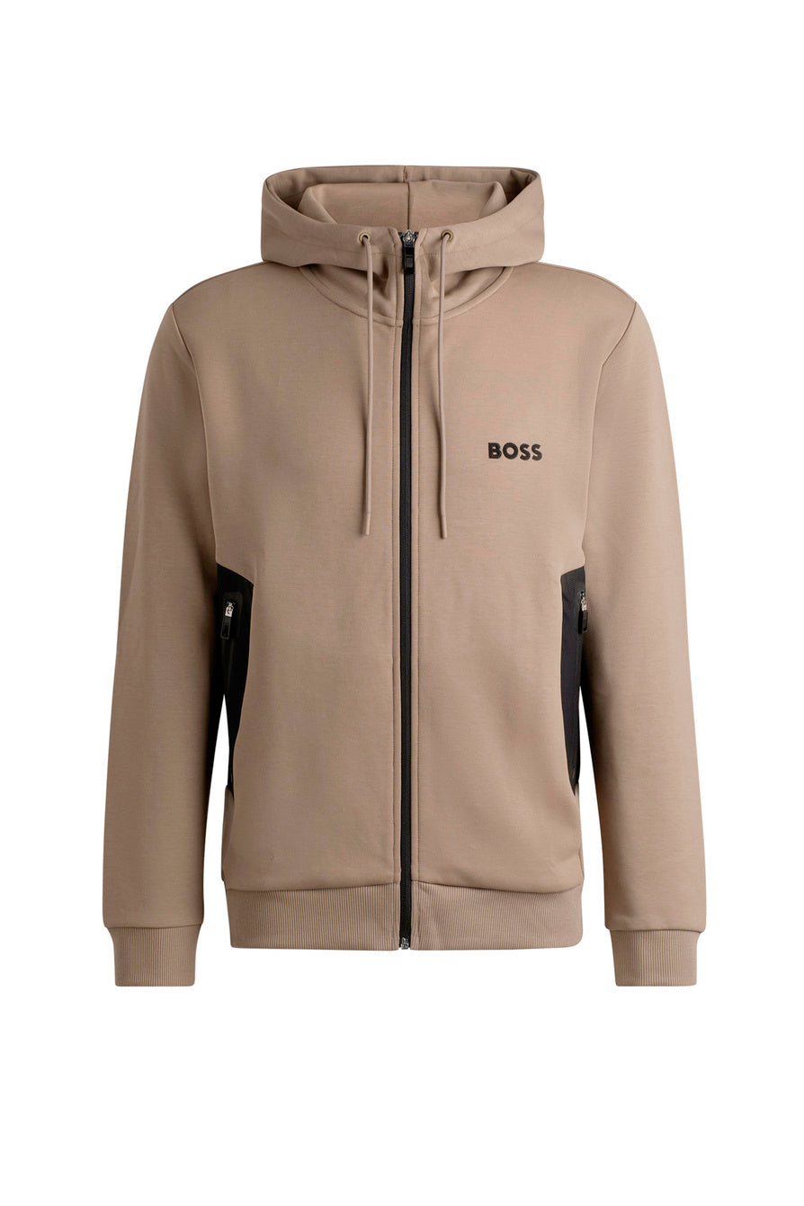 SET BOSS BEIGE CON NEGRO