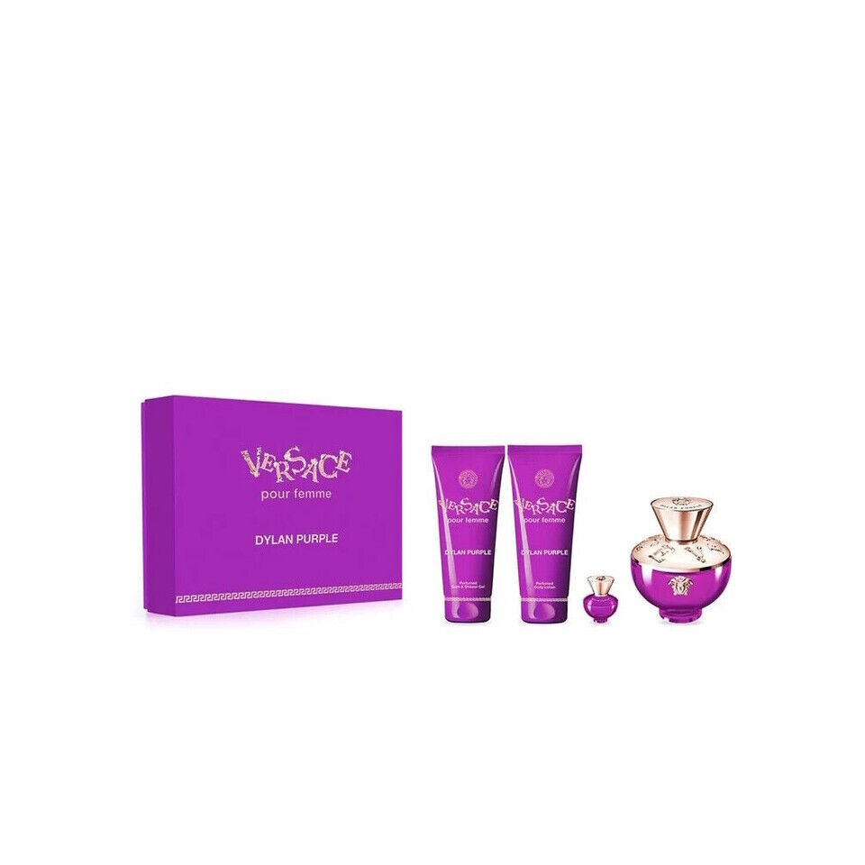 SET VERSACE DYLAN PURPLE 4PZAS 3.4 W