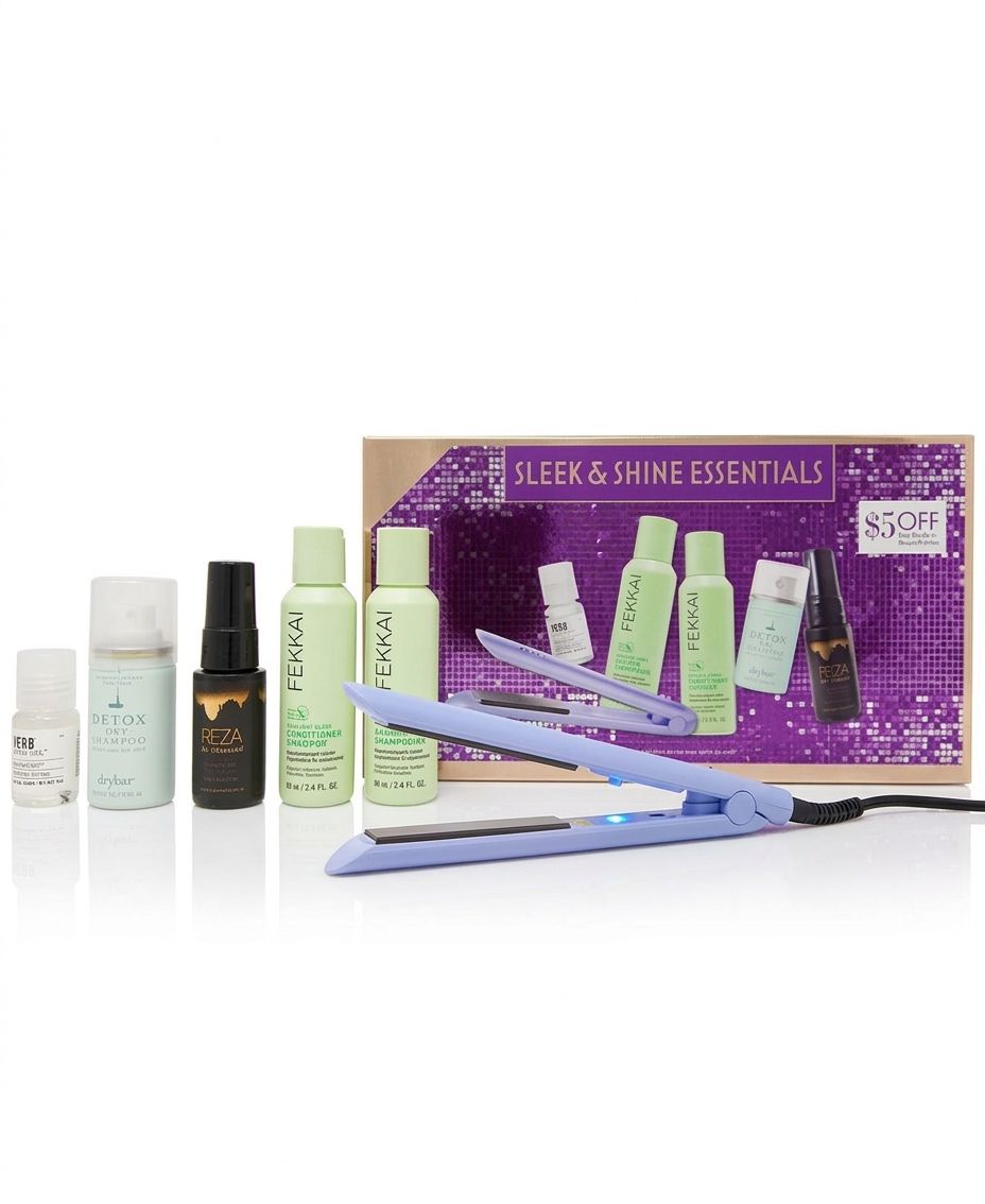 SET MINI PLANCHA Y CUIDADO DEL CABELLO